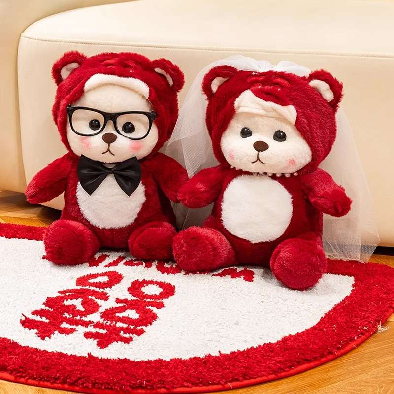 婚庆礼物压床娃娃送新人喜娃结婚一对新款抱枕公仔萌婚房床上高档