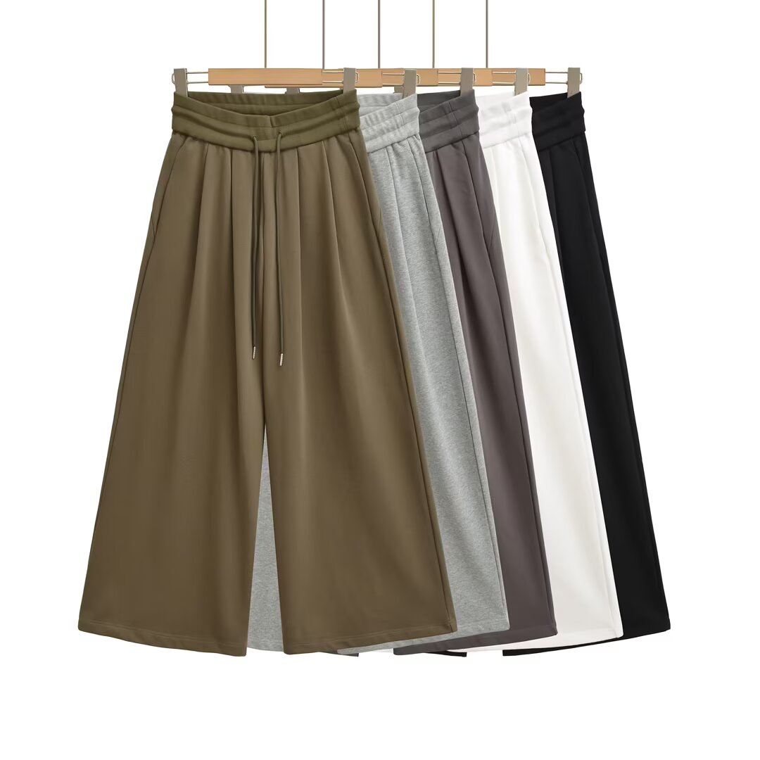 XZ2568宽腰头抽绳阔腿裤