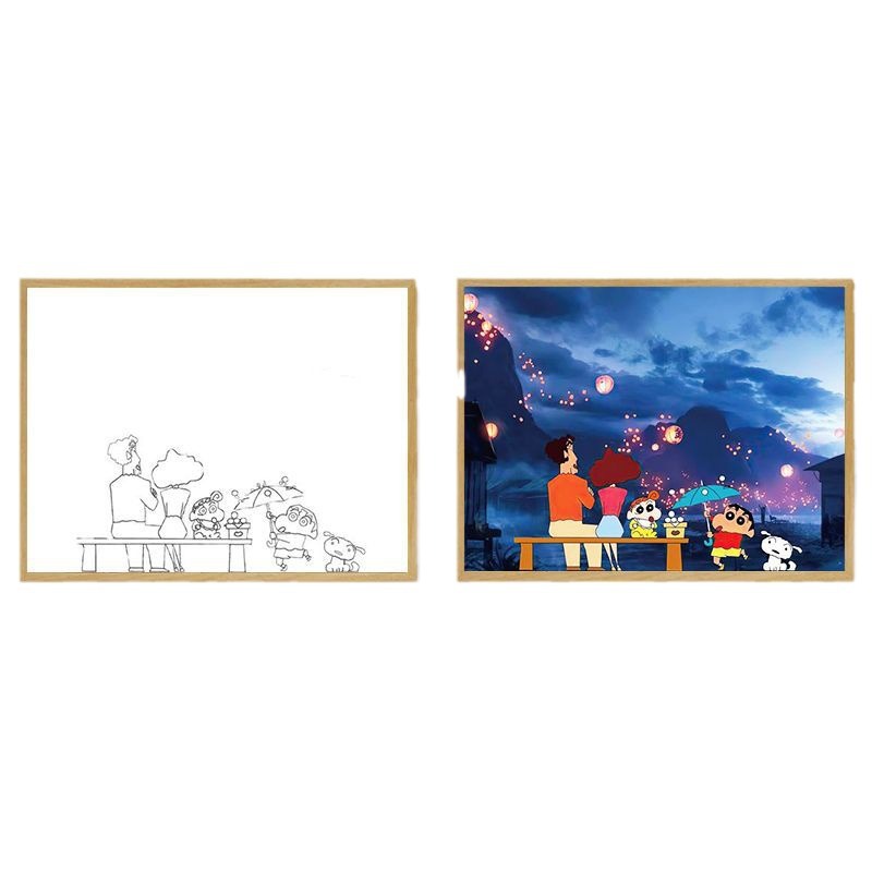 【蜡笔小新】灯光画小夜灯客厅卧室装饰画桌搭礼物摆件送礼物送朋友