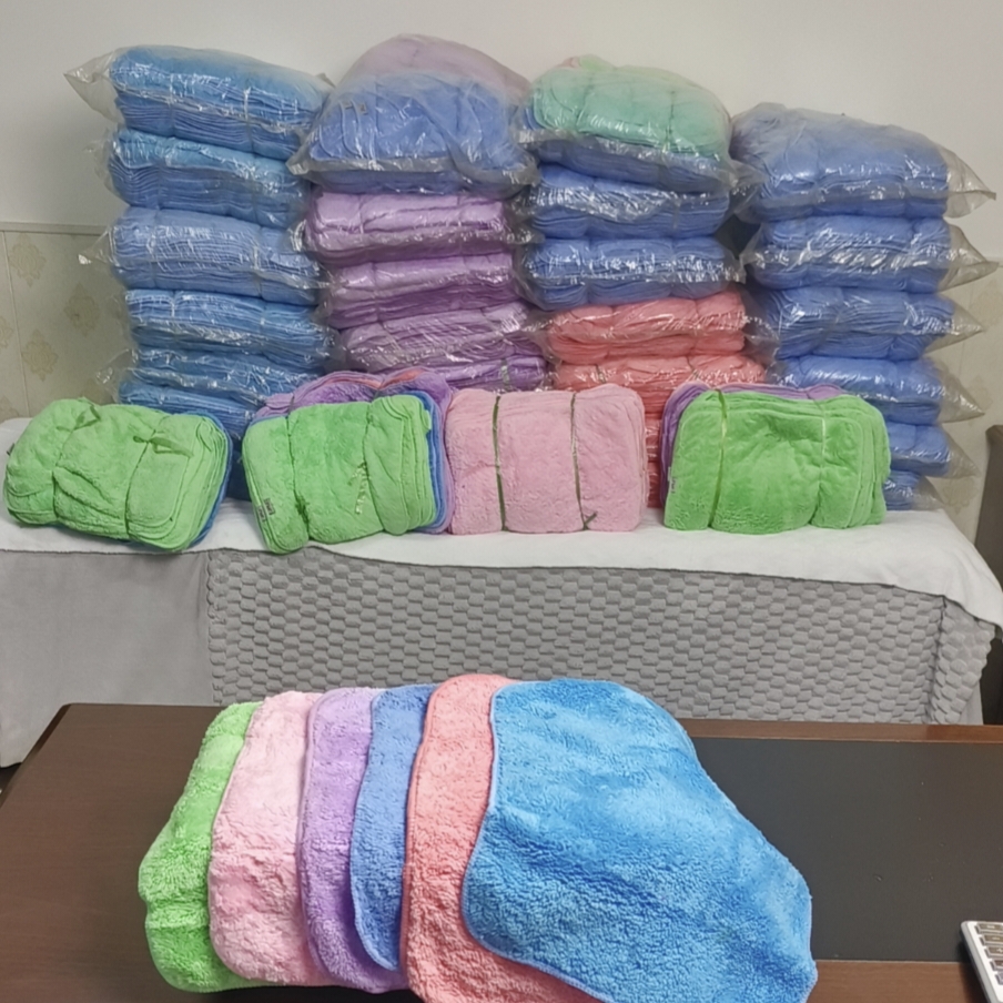 按斤卖正品珊瑚绒小毛巾抹布儿童巾口水巾柔软吸水不掉毛锁边工艺