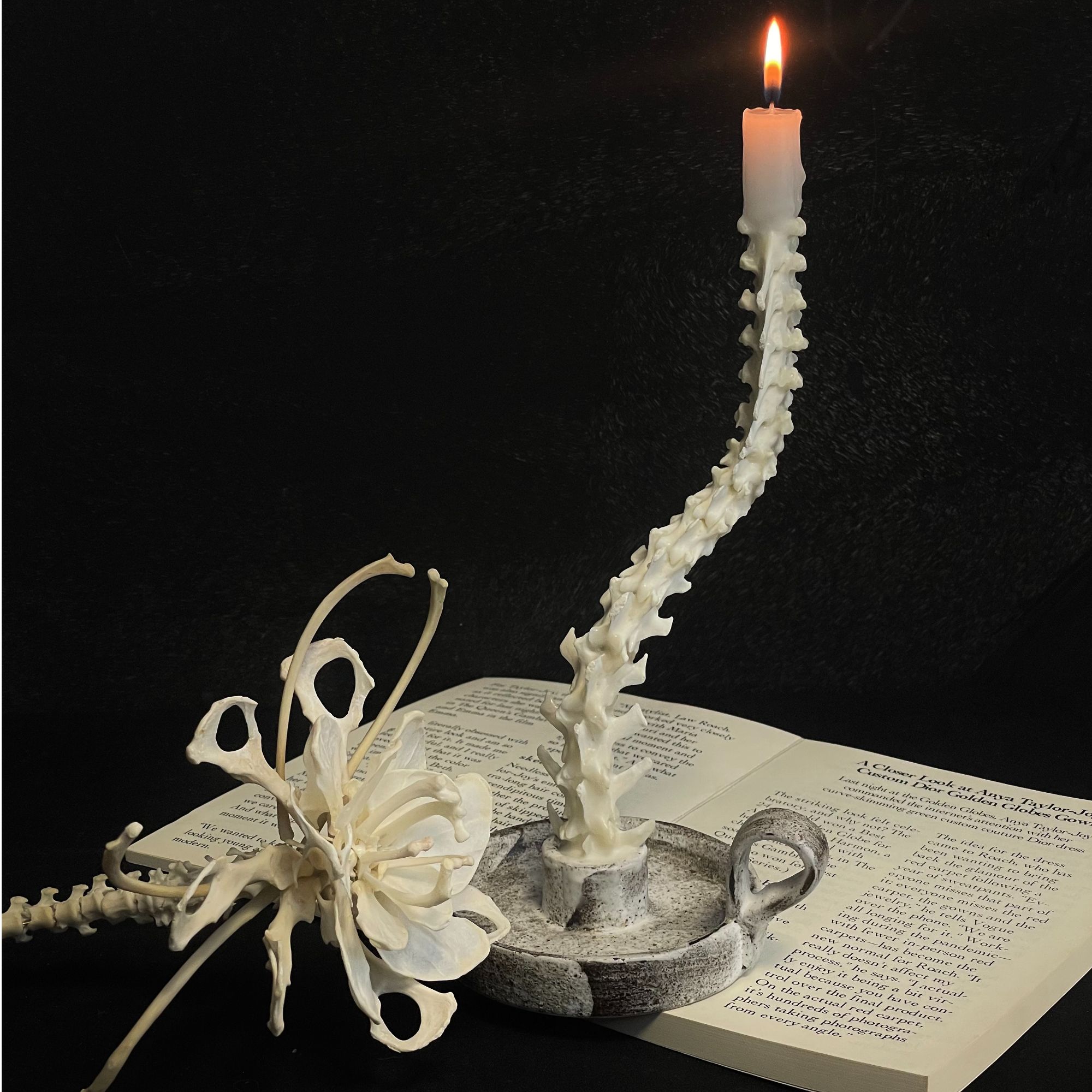 【ROART】脊椎烛台 创意暗黑个性小众设计家居装饰艺术摆件