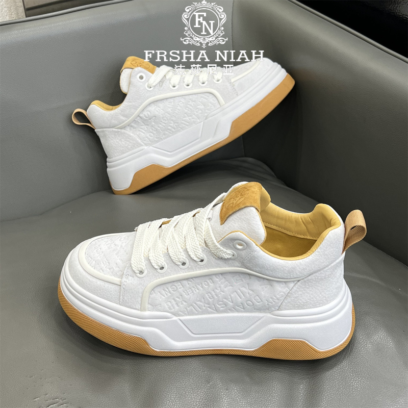 法莎尼亚简约软底板鞋时尚潮流轻便防滑百搭男鞋低帮系带休闲潮鞋