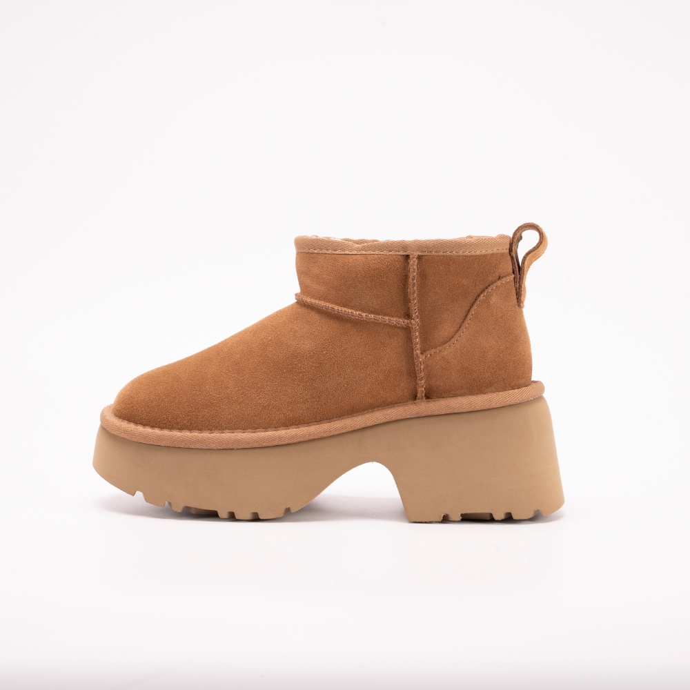 【厚底人鱼】桑坡皮毛一体厚底人鱼雪地靴冬季加绒保暖女鞋