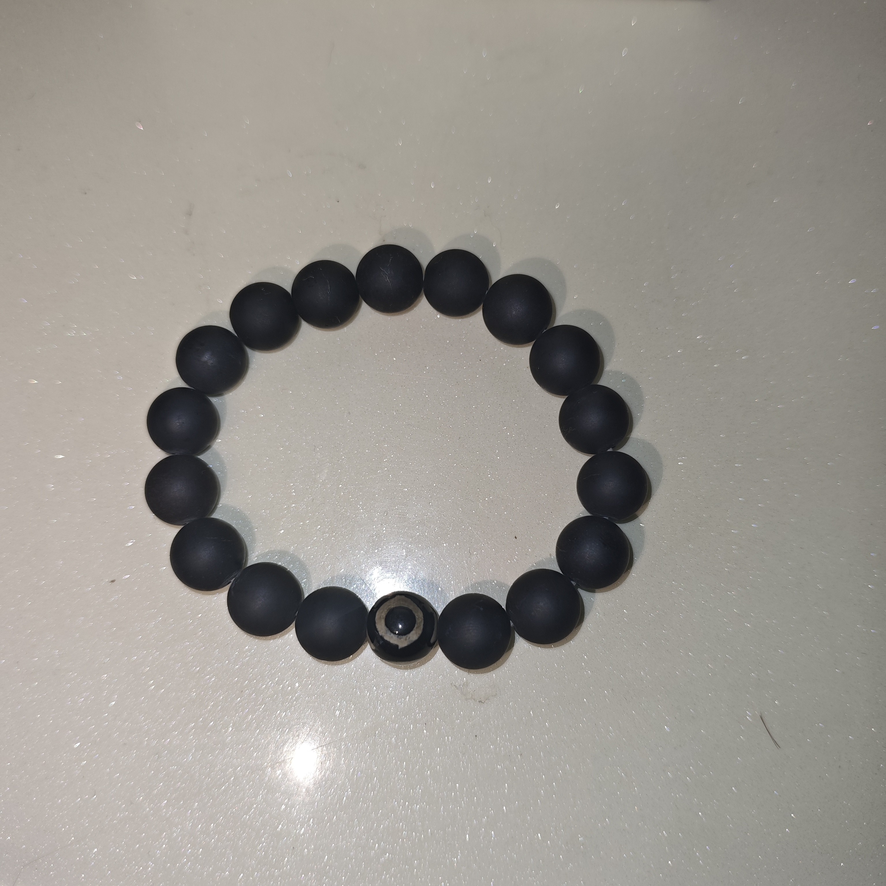 非金属仿水晶手链 非金属仿水晶手链 黑