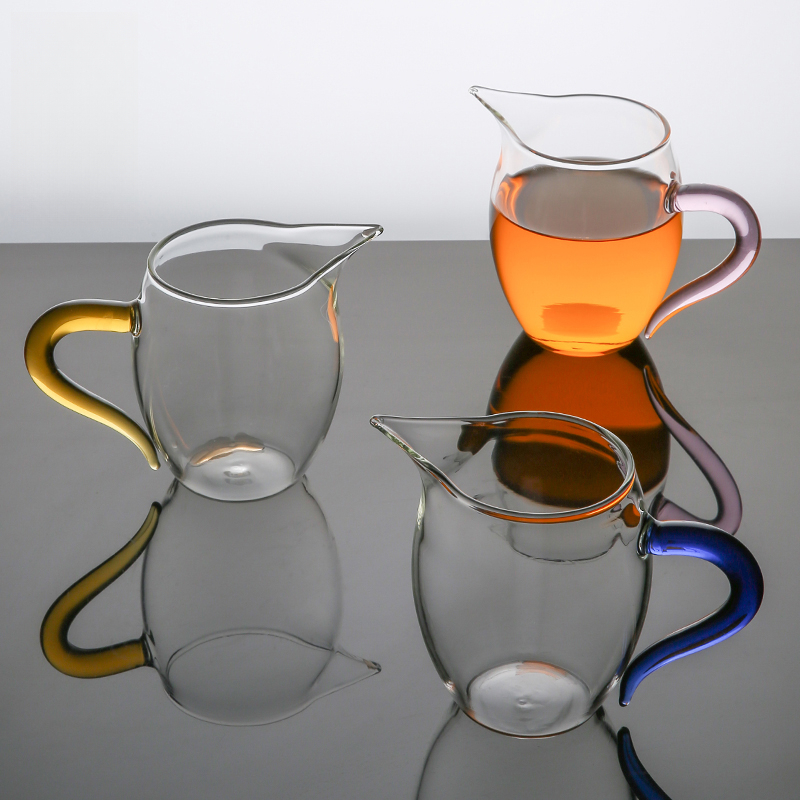 高硼硅加厚款耐热玻璃茶具公道杯透明分茶器泡茶家用