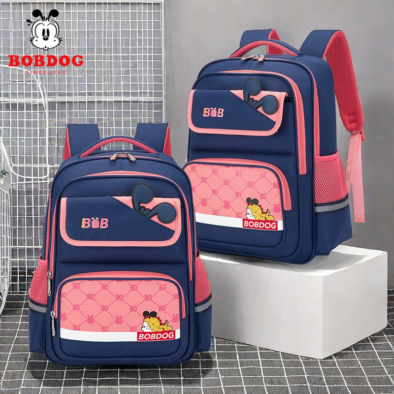 巴布豆书包小学生女孩一年级1-34-6大容量超轻护脊减负12岁儿童男