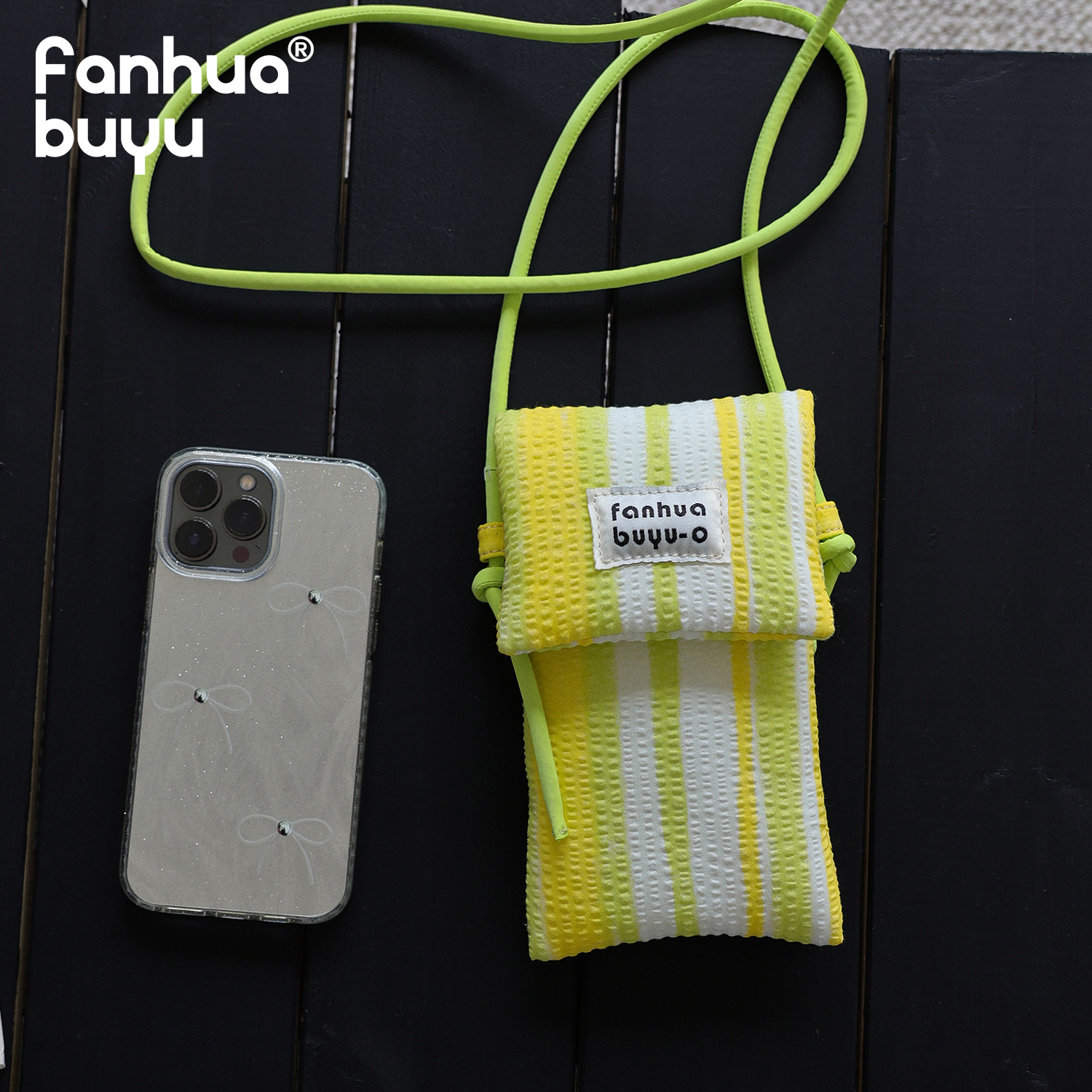 梵花不语新款原创针织休闲百搭手机包轻便夏日轻便散步斜挎小包