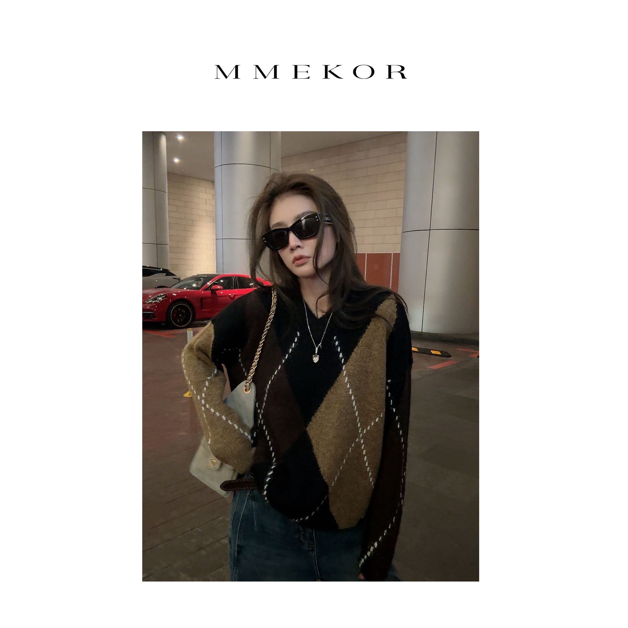 MMEKOR “枫糖毛衣” 2025新款秋款活力常青藤时髦上衣 30612