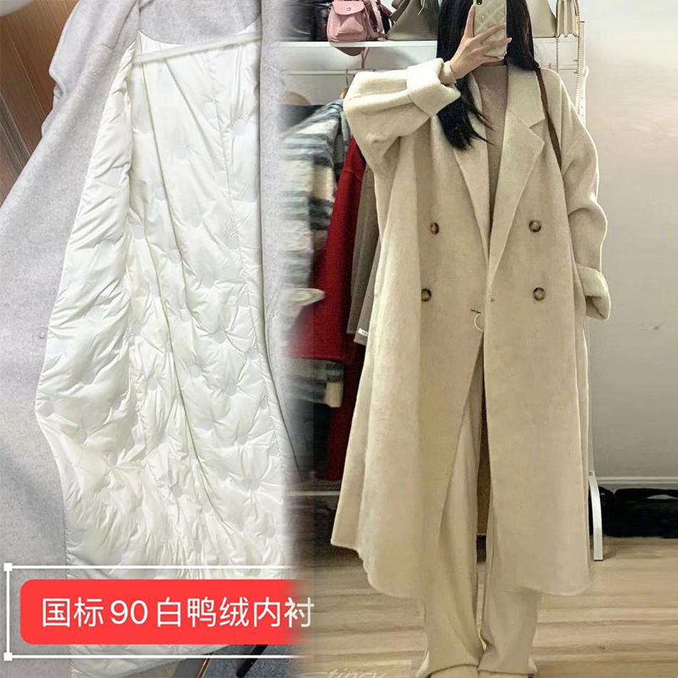 2025中长款毛呢外套女春秋冬季上档次小个子洋气休闲风衣呢子大衣
