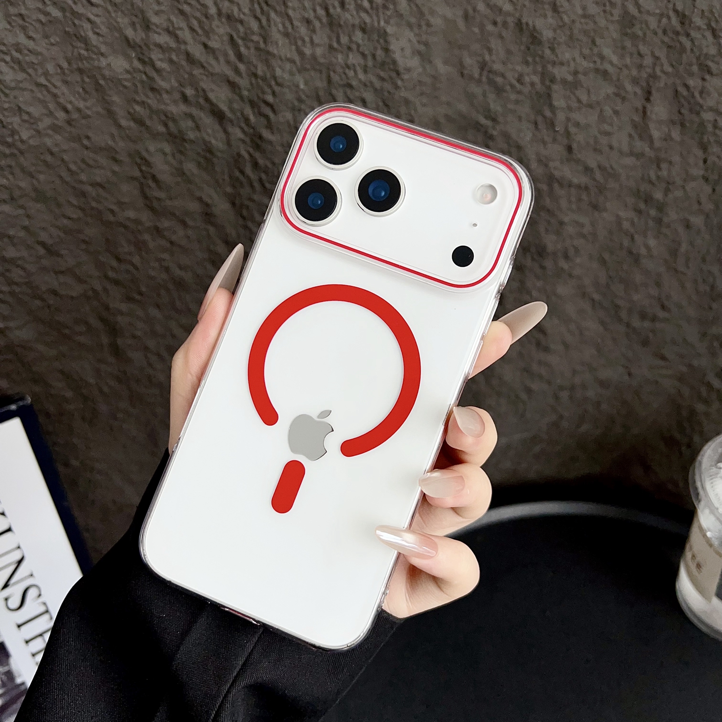 适用苹果17promax手机壳新款iPhone17Air透明磁吸防摔夜光保护套