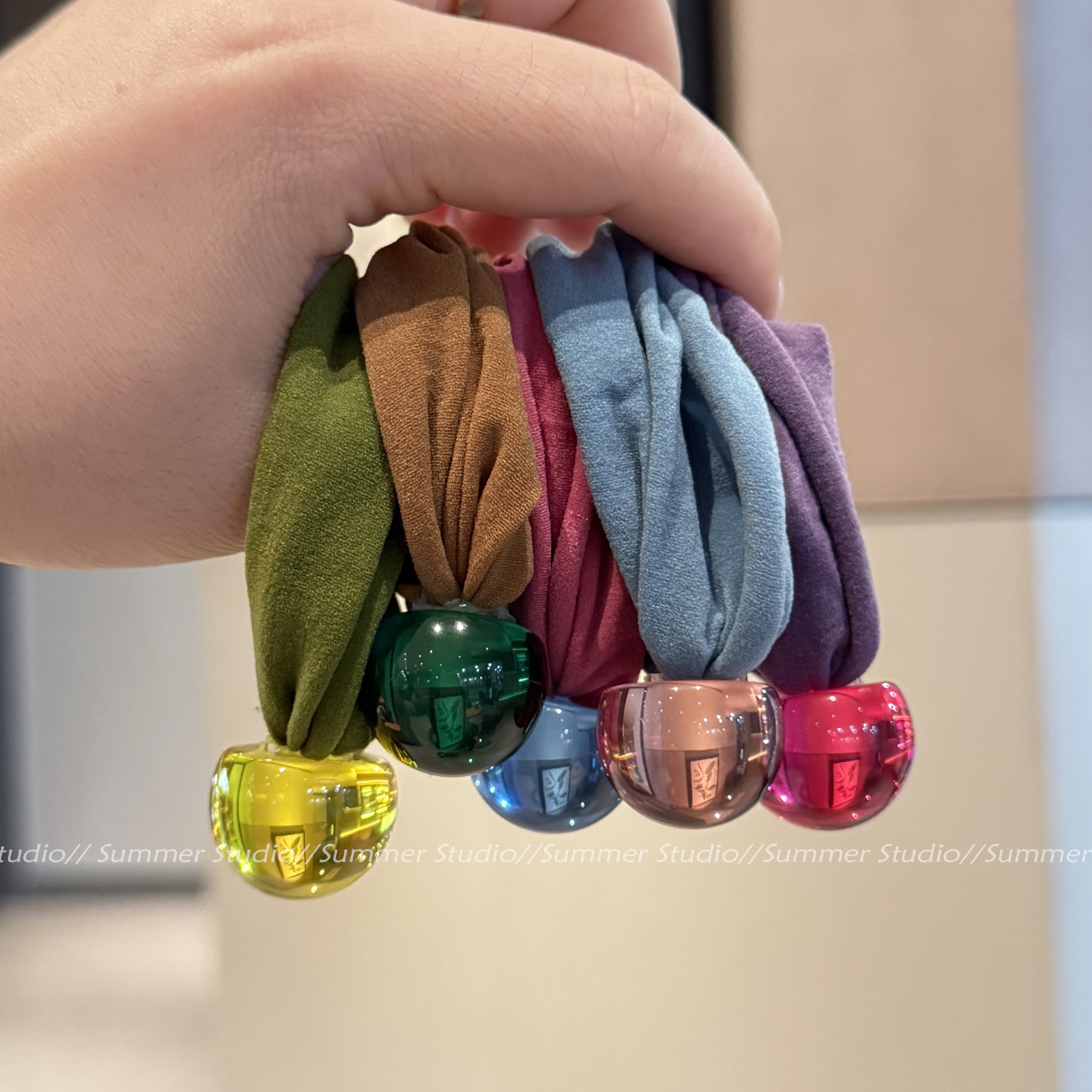 软软糯糯毛巾圈~彩色圆球发圈无接缝发绳耐用发饰皮套女成人发饰