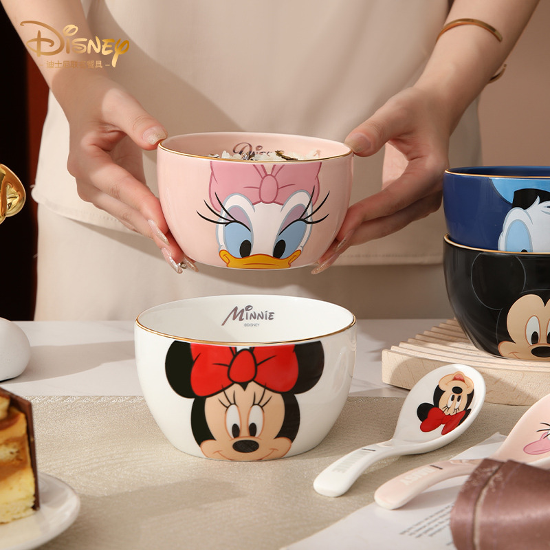 迪士尼【饭碗】儿童碗个人专用情侣米饭碗面碗家用泡面碗小学生餐具