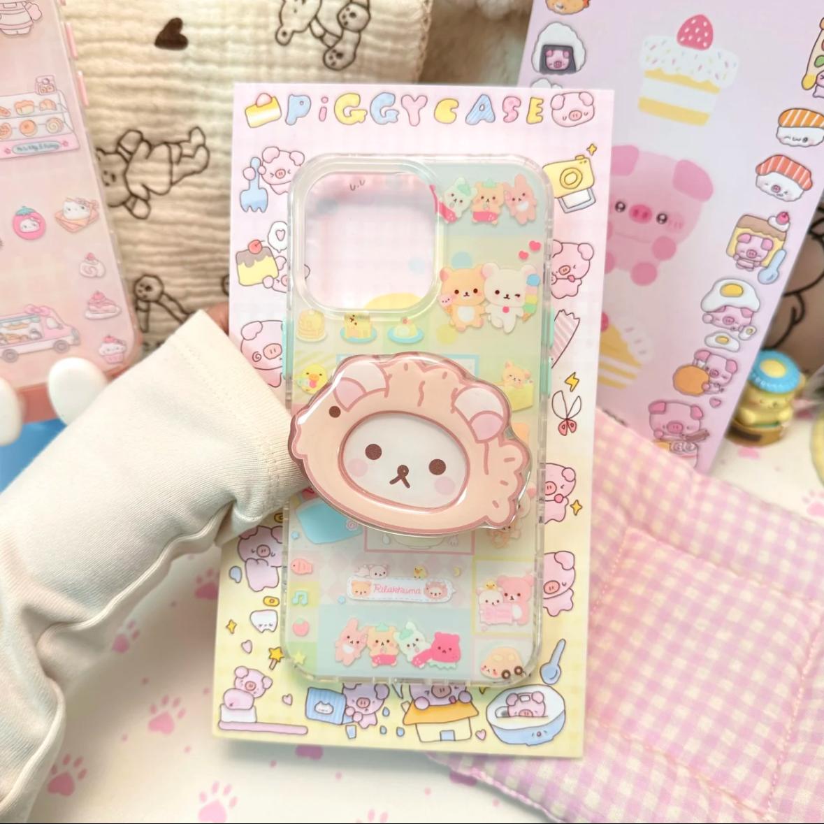 IMD草莓粉小兔适用iphone16苹果15果冻手机壳小米OPPOVIVO荣耀