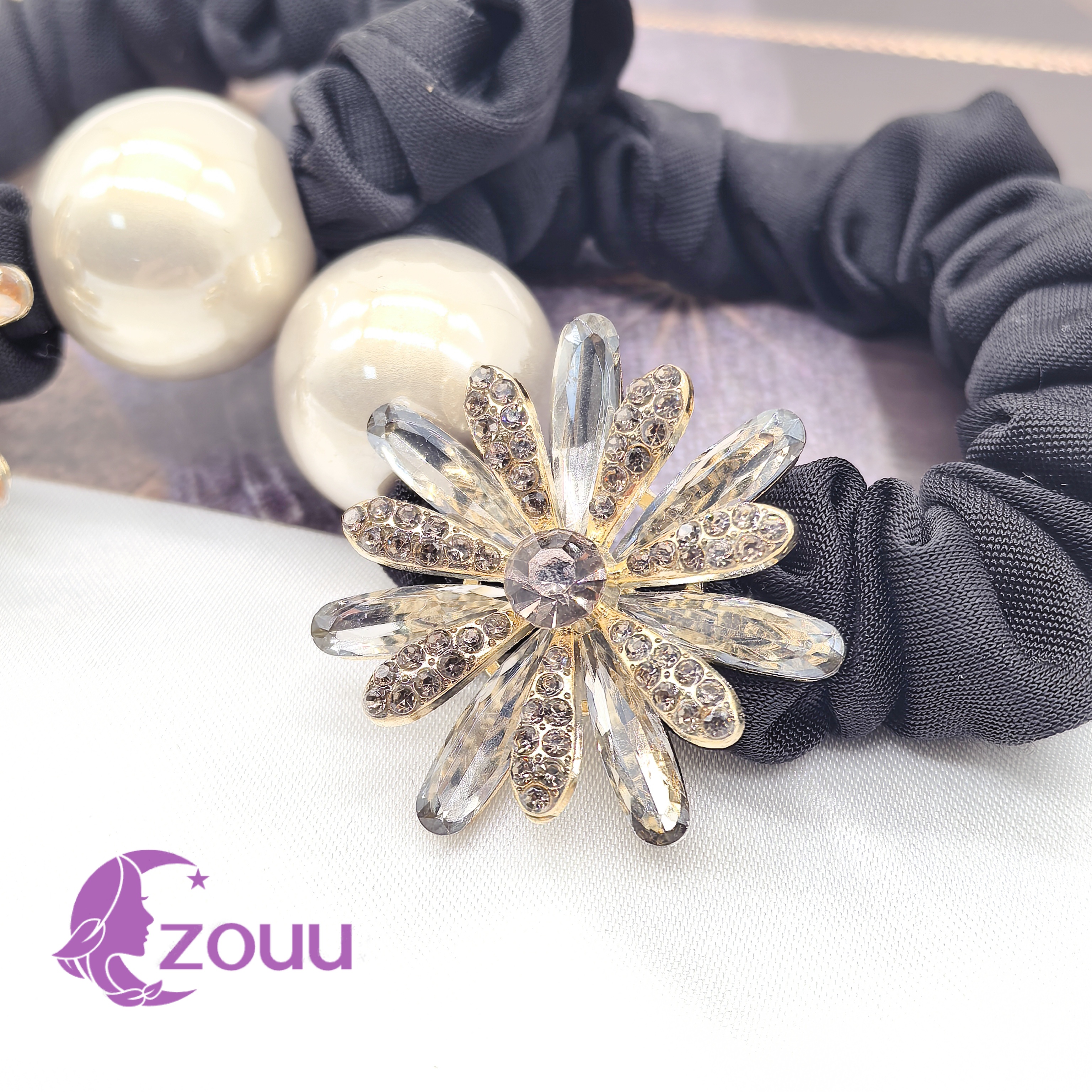 日韩欧美风发绳女百搭时尚韩版满钻原创设计发圈气质