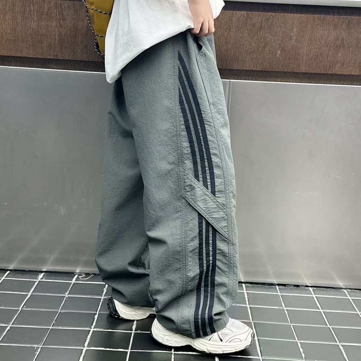 男童裤子夏季薄款直筒防蚊裤2025新款中大儿童痞帅速干冰丝工装裤