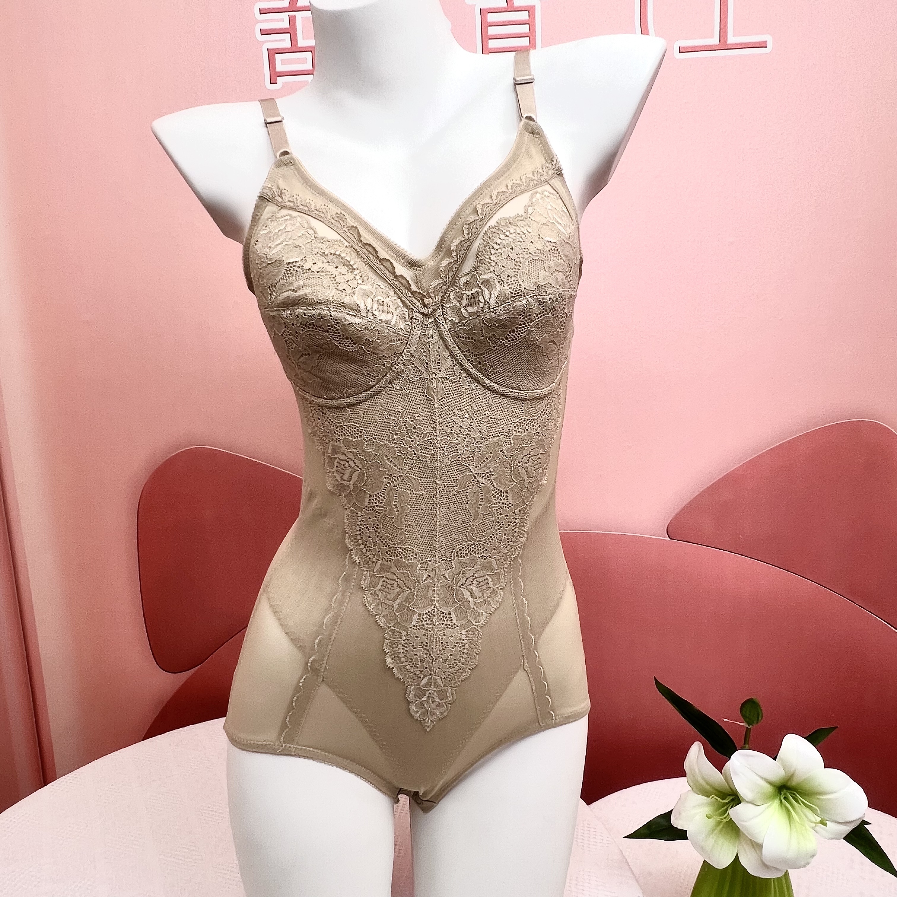 日单薄款四季美体连体衣无钢圈产后恢复收腹束腰提臀收胃塑身内衣