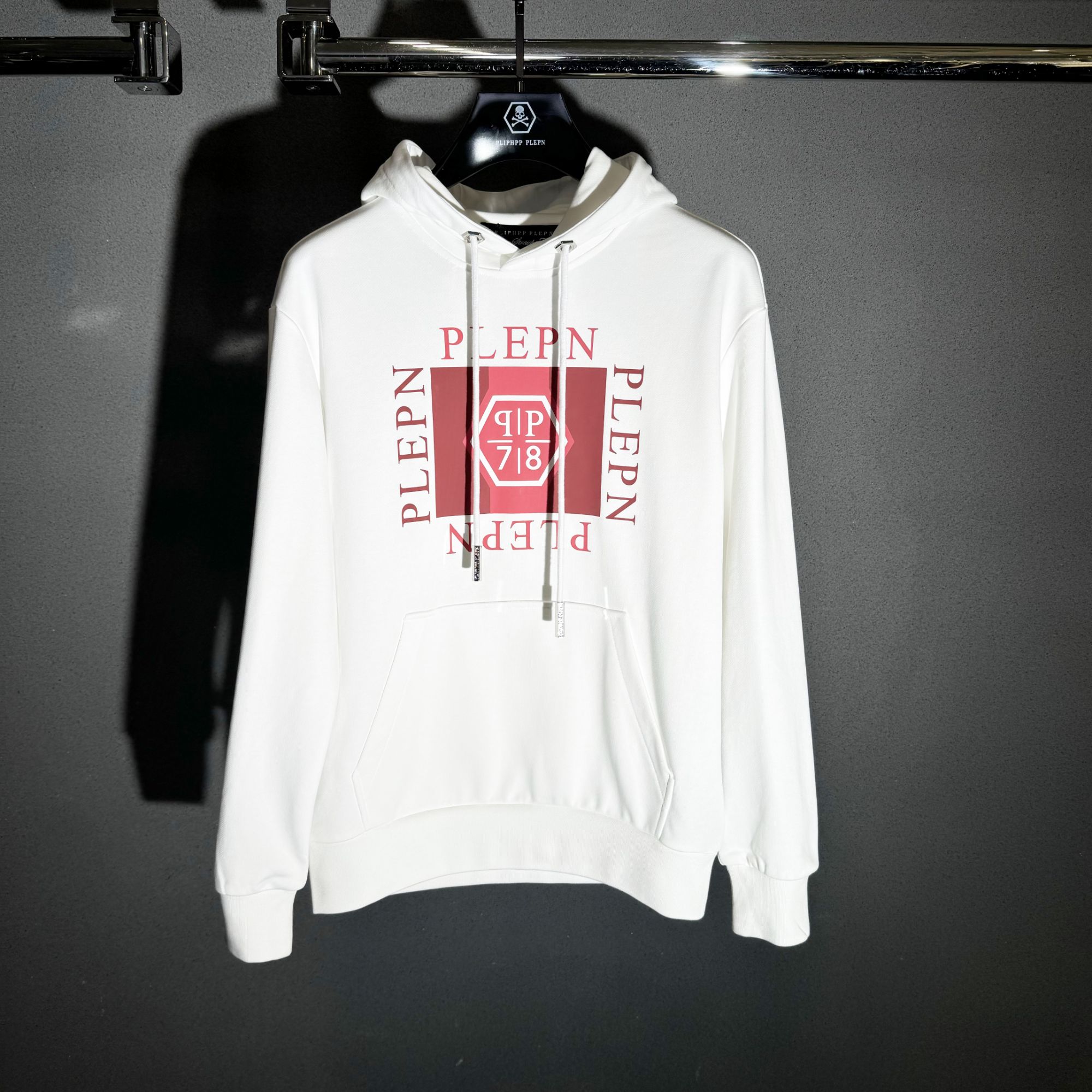 PLIPHPP PLEPN正品PP秋冬标志六角双P2.0拼皮修身男士卫衣W6607