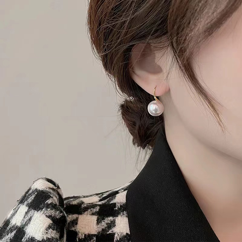 925银耳饰 【高跟鞋】 轻奢百搭耳环 精致优雅 极光白 设计感耳钩