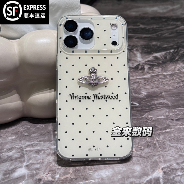 【顺丰包邮】小众ins简约波点西太后imd手机壳 适用于苹果12-17系列