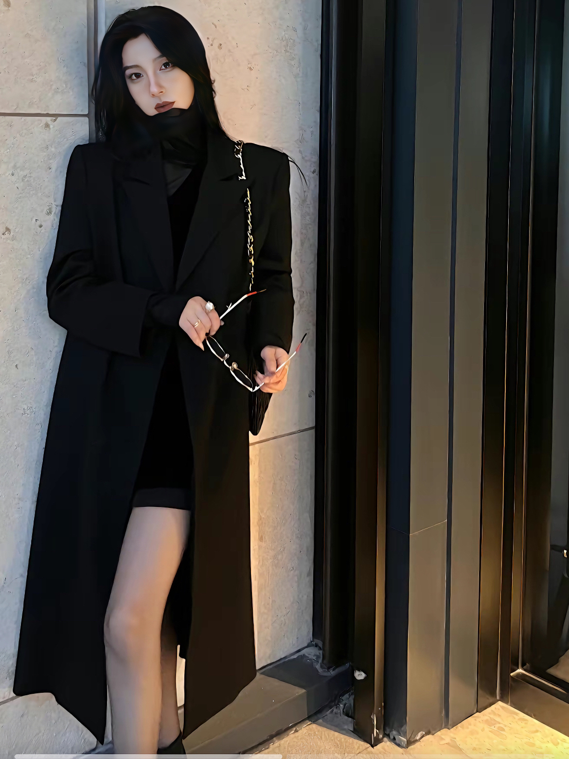 风衣外套女2026新款爆款洋气中长款黑色穿搭高级感小个子百搭修身