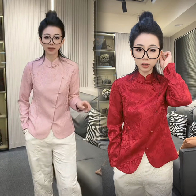 新中式衬衫女2025春季新款国风盘扣气质修身显瘦高级感百搭上衣冬