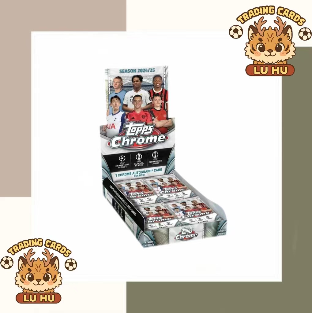Topps 24-25  欧战 Chrome Hobby 足球球星卡盲盒（默认代拆）