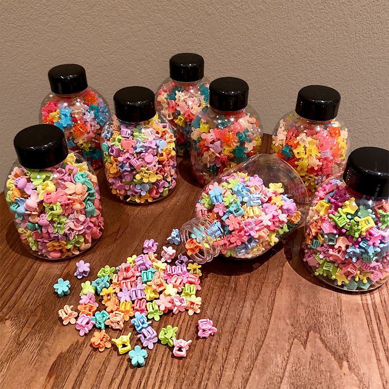 儿童刘海碎发神器女孩宝宝发夹小号抓夹子迷你鲨鱼夹亚克力花朵