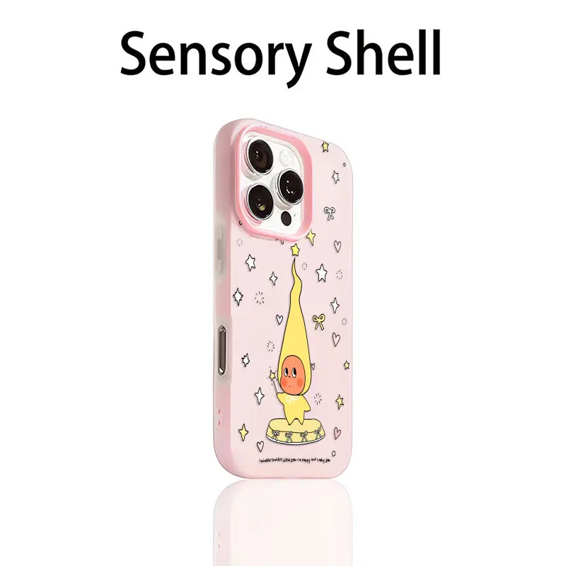 星星人夏季二合一手机壳适用苹果16promax可爱15/14promax彩色13