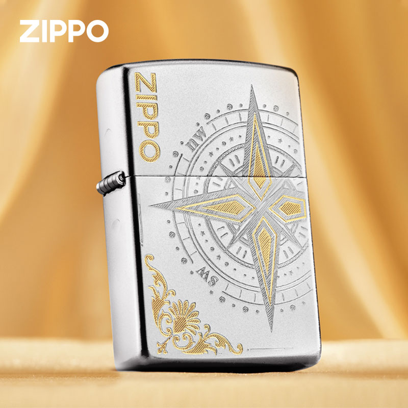 ZIPPO/之宝打火机正版爱情指南针可刻字送男士七夕情人节礼物DYJ1