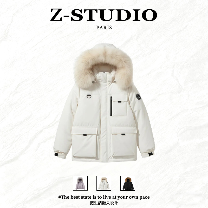 户外运动风工装棉服女士2025新款冬季加厚保暖外套韩系小个子棉袄