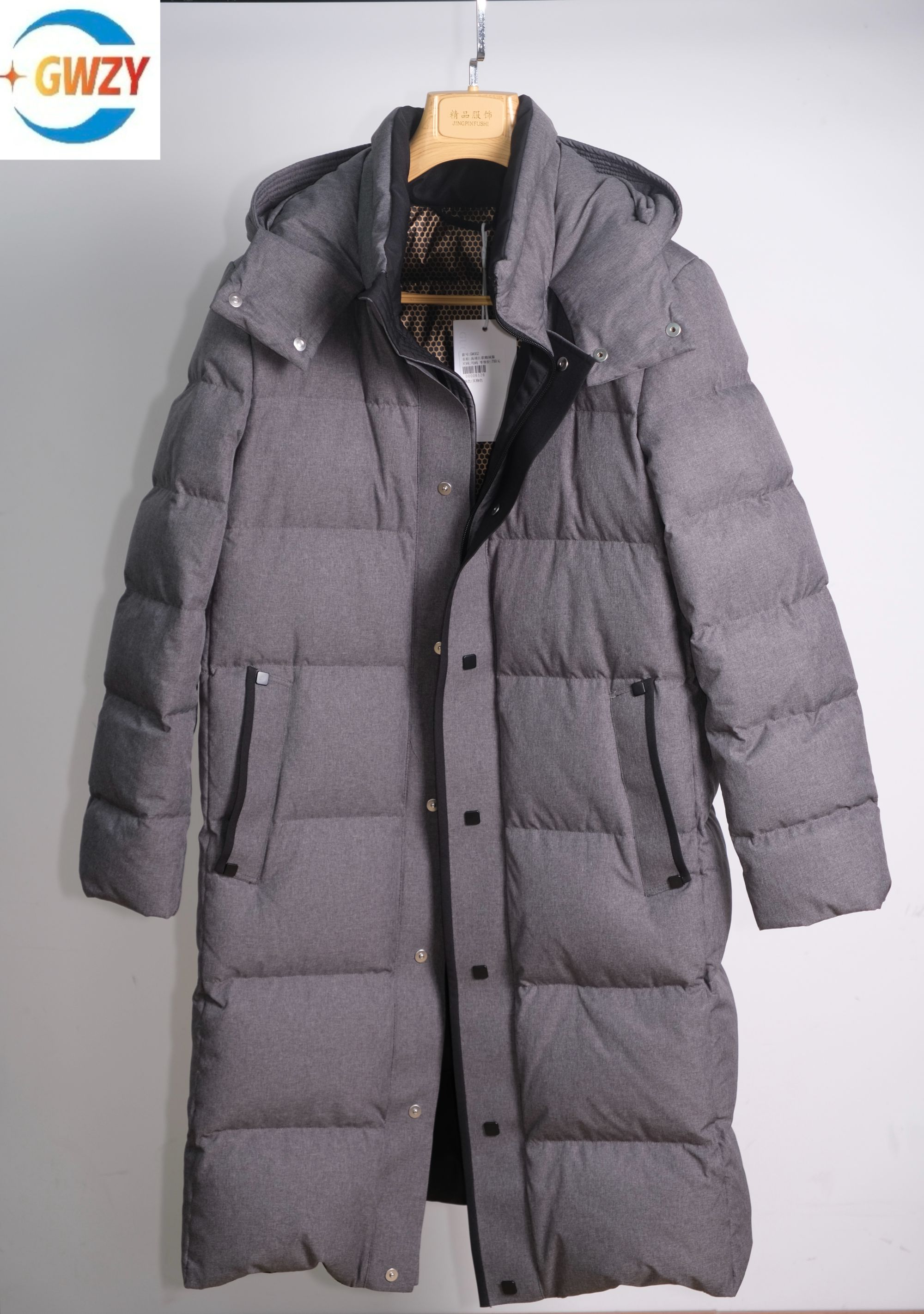 中长款极简风休闲风韩系连帽秋冬百搭男女同款鹅绒服