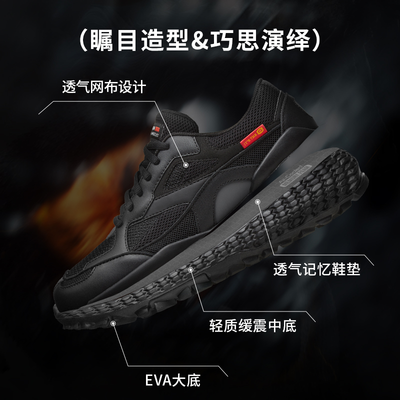 【龙鳞】斯凯奇新款时尚舒适男鞋减震休闲防滑透气柔软跑鞋耐磨