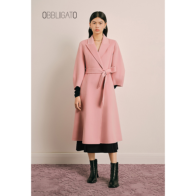 【限时秒杀】OBBLIGATO奥丽嘉朵1C64580140专选冬季绵羊毛大衣
