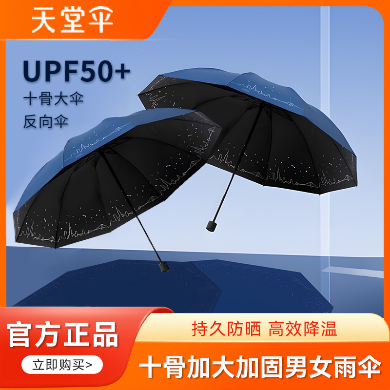 天堂伞大号十骨加大加固抗风遮阳防晒伞雨伞加大加固加厚抗暴风伞