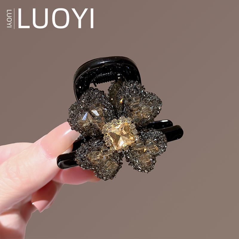 约5.5厘米抓夹  轻奢时尚百搭半扎发卡女网红气质后脑勺固定神器