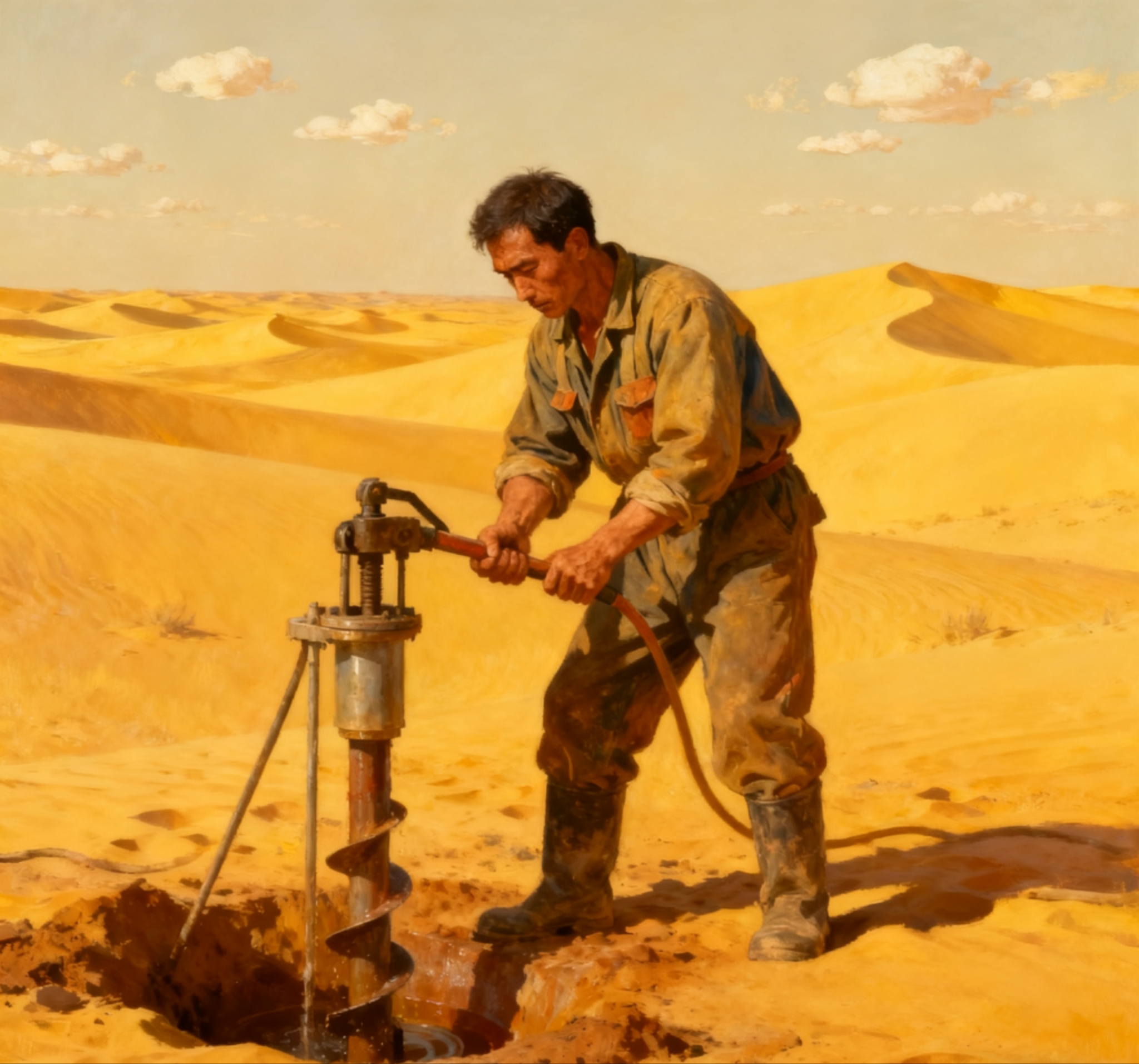 沙漠打水井纪念品1