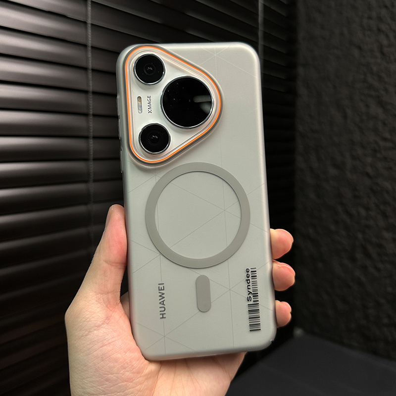 柔砂肤感磁吸适用华为pura80pro+手机壳超薄防摔pura70pro+高级感