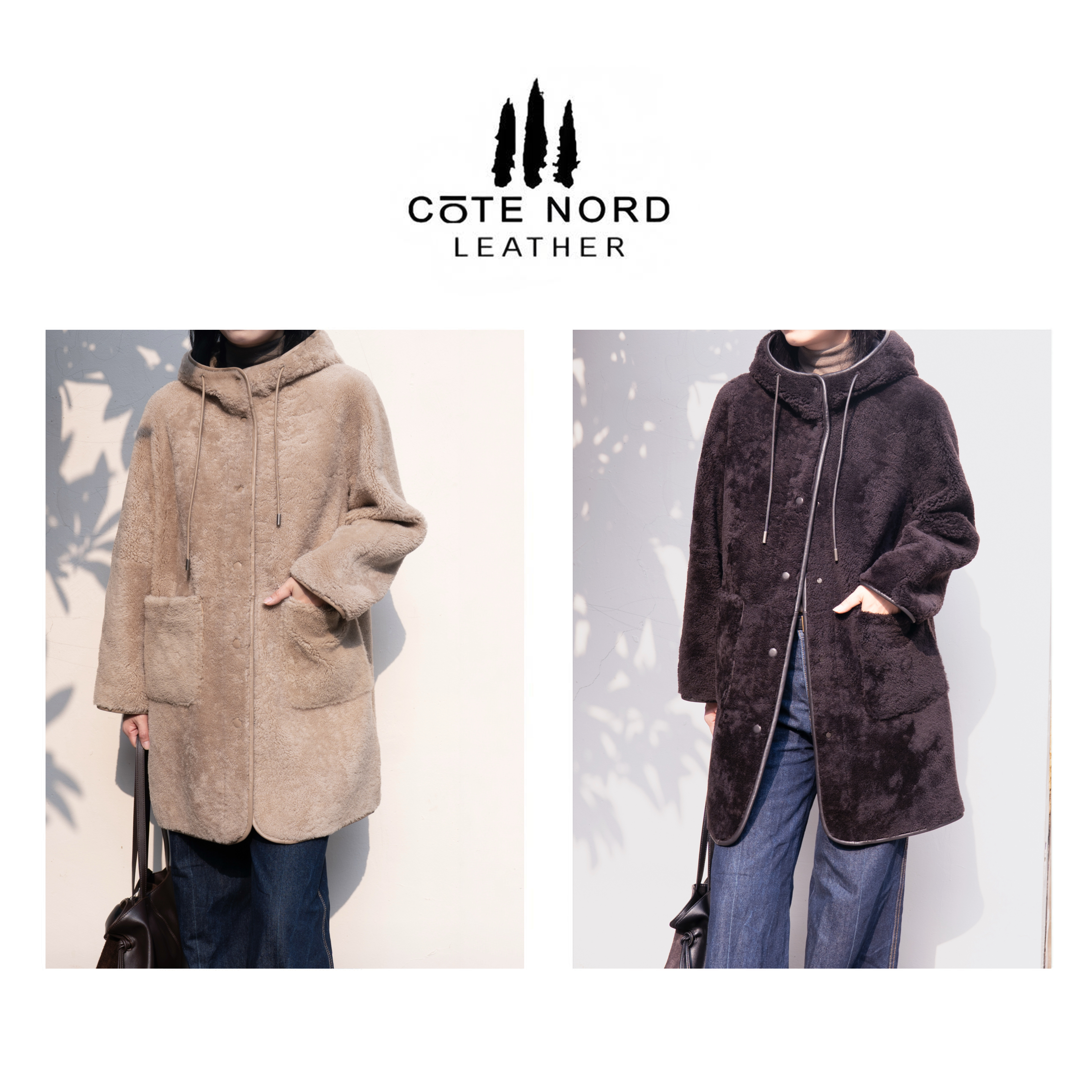 【小钱总】25冬 连帽中长款 南非皮毛一体  C25167