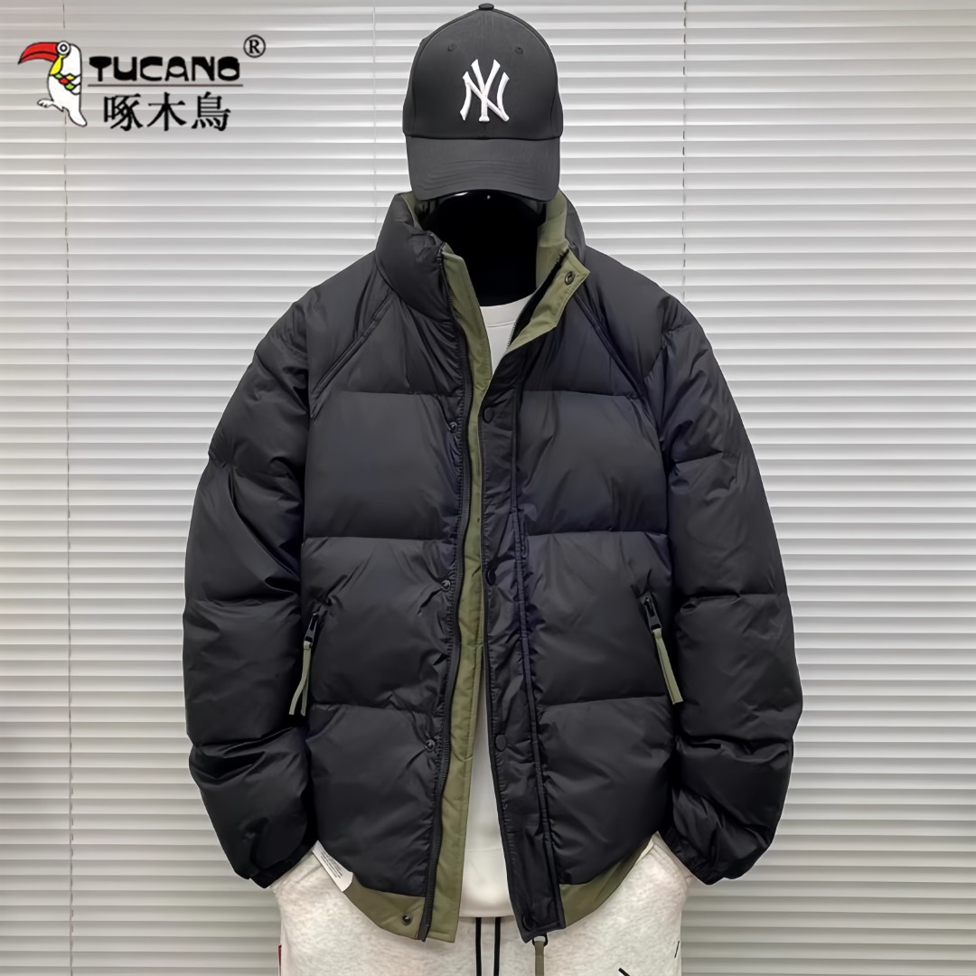 啄木鳥棉衣棉服立领防寒衣服男士冬季装大码日系休闲薄款保暖外套