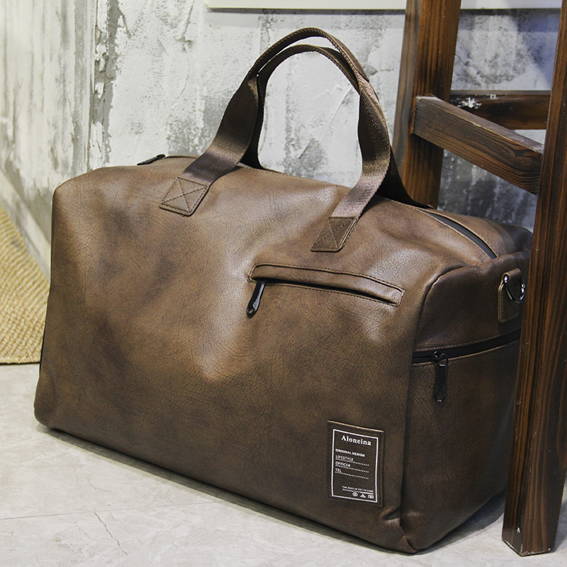 独立鞋位出差旅行包单肩包防水手提包干湿分离健身包复古斜挎包潮