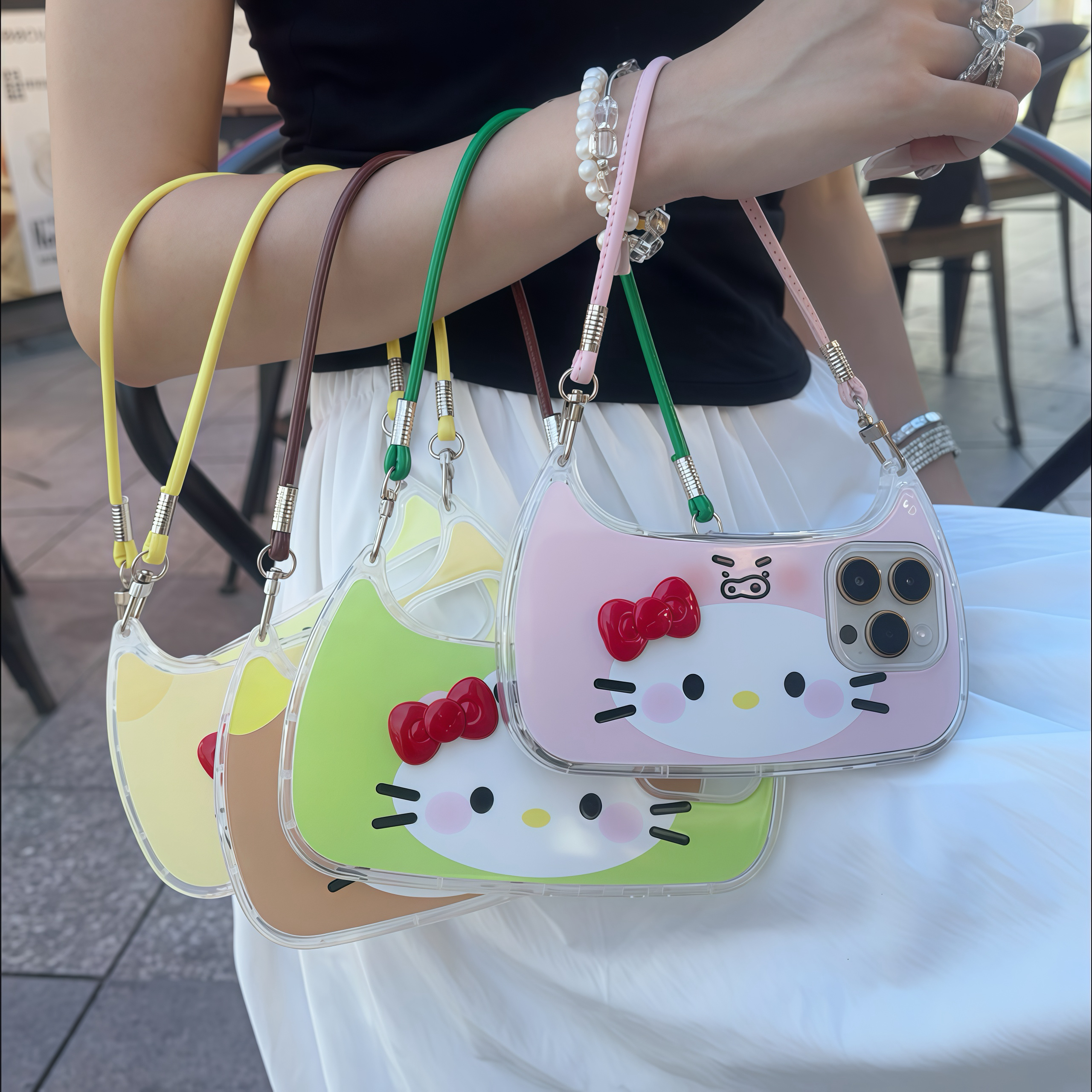 欧克里里可爱手提包款式适用苹果16promax手机壳15/14/13女12/11