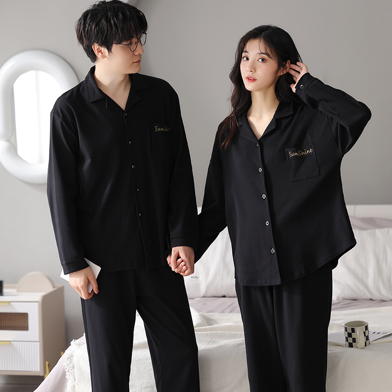 情侣睡衣女春秋季加厚薄绒2025新款开衫保暖长袖休闲家居服秋冬季