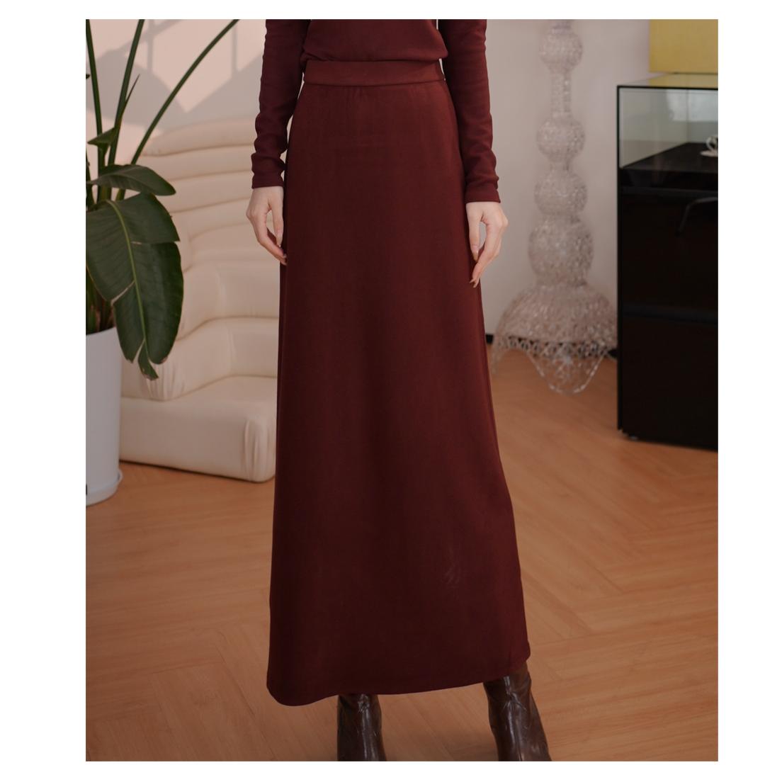 GIRDEAR/哥弟新款百搭高腰时尚休闲中长款显瘦半身裙120047