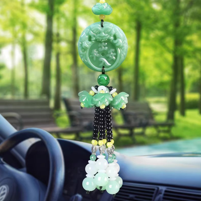 2026马年新款出入平安汽车挂件高档车载装饰送老公礼物