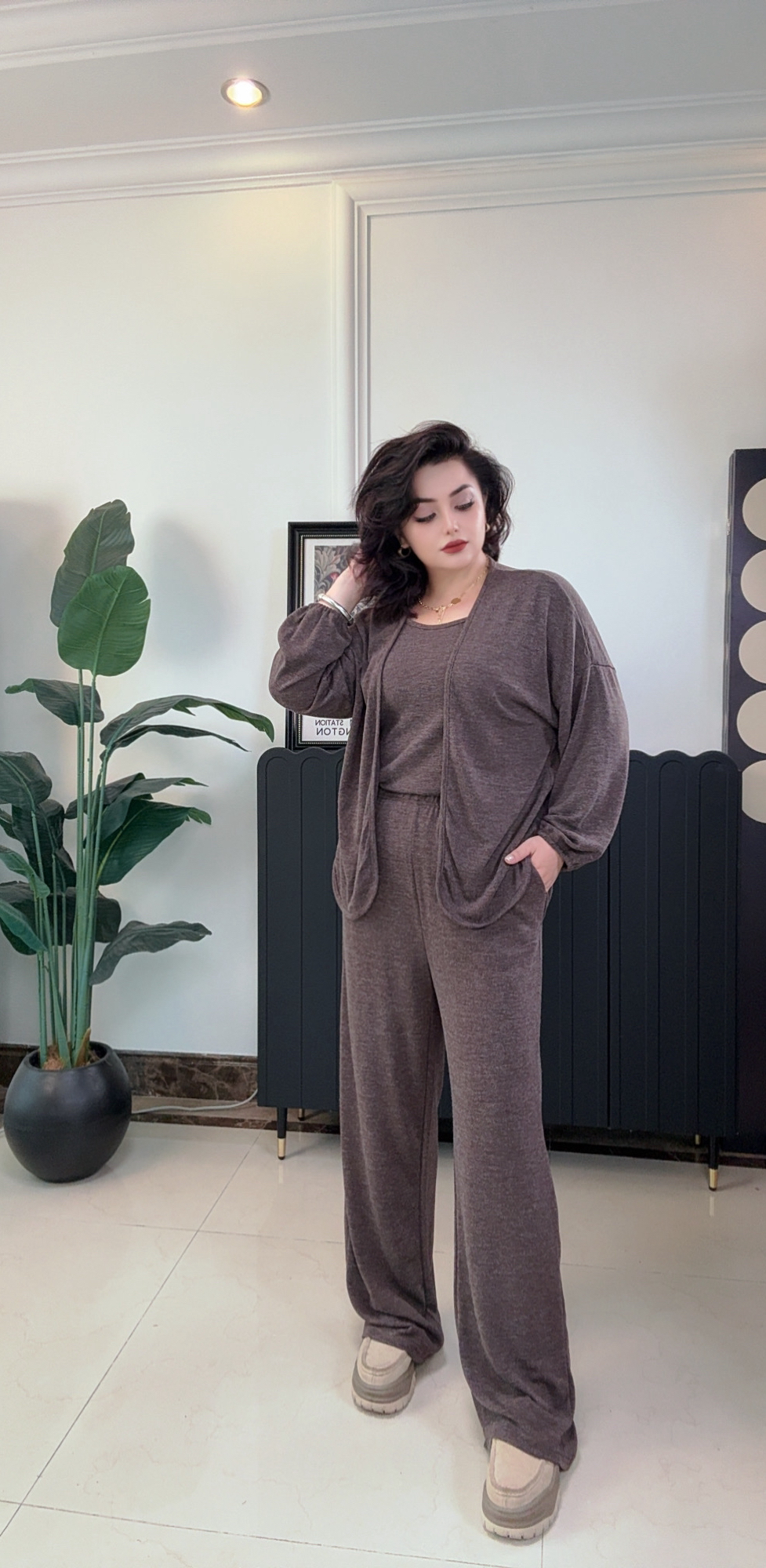 春秋新款慵懒气质女款套装