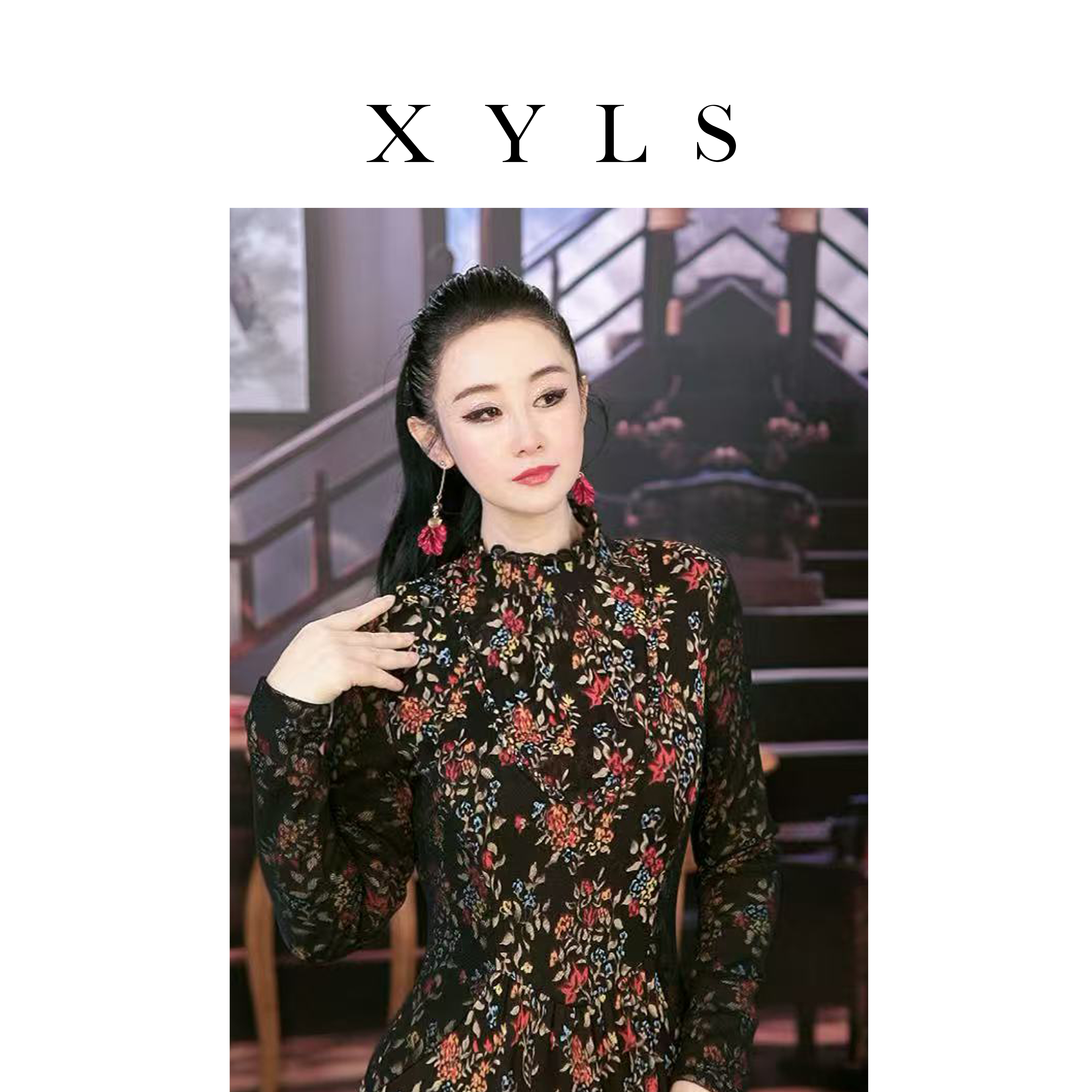 女装弹力网纱连衣裙T007090