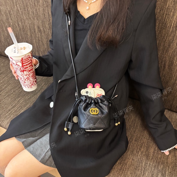 【零钱包-不含壳】抽绳水桶包款手机背夹时尚潮流通用型号