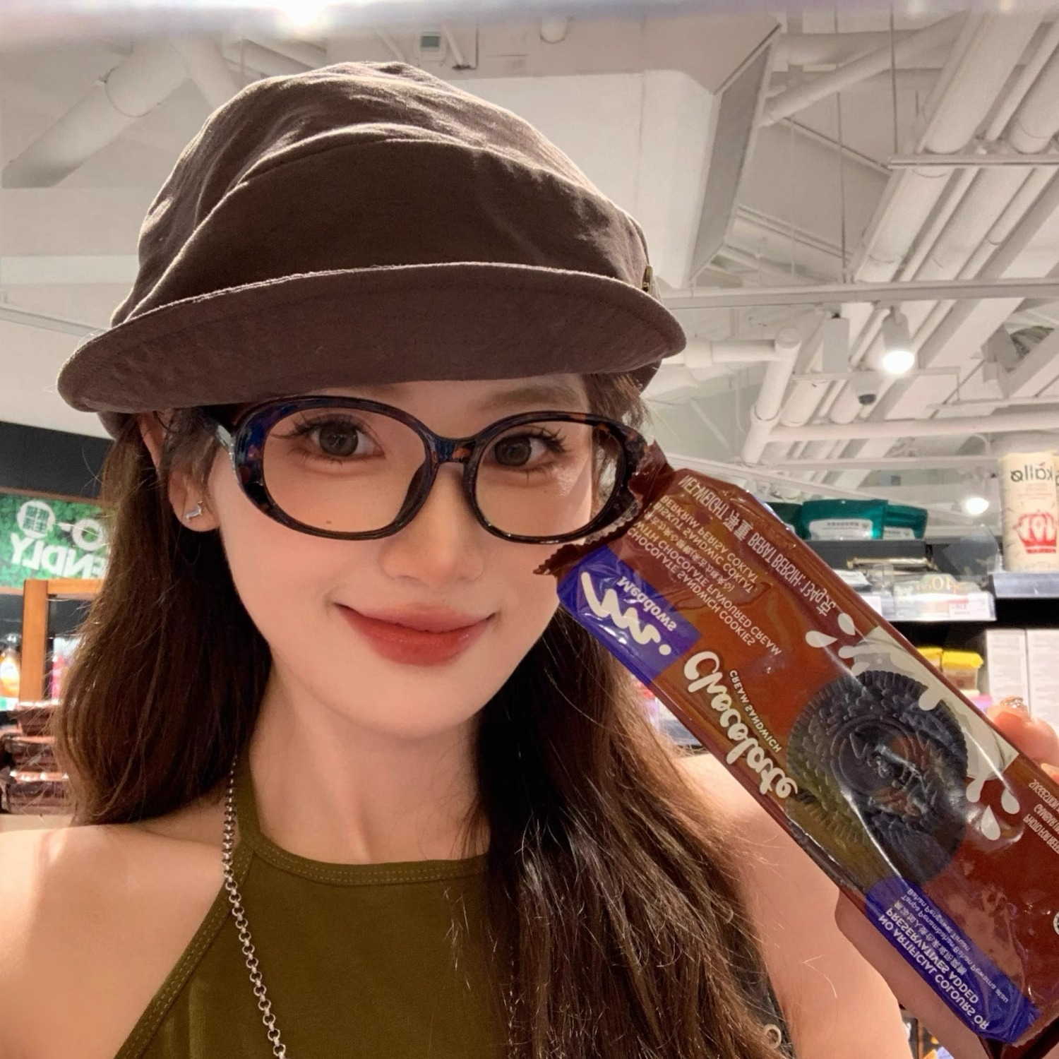 hucares「素颜之神」定制大框巨显脸小眼镜近视女大脸