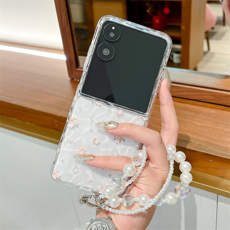 适用于小米mixflip手机壳水波纹玫瑰花mix Flip折叠屏女款保护套