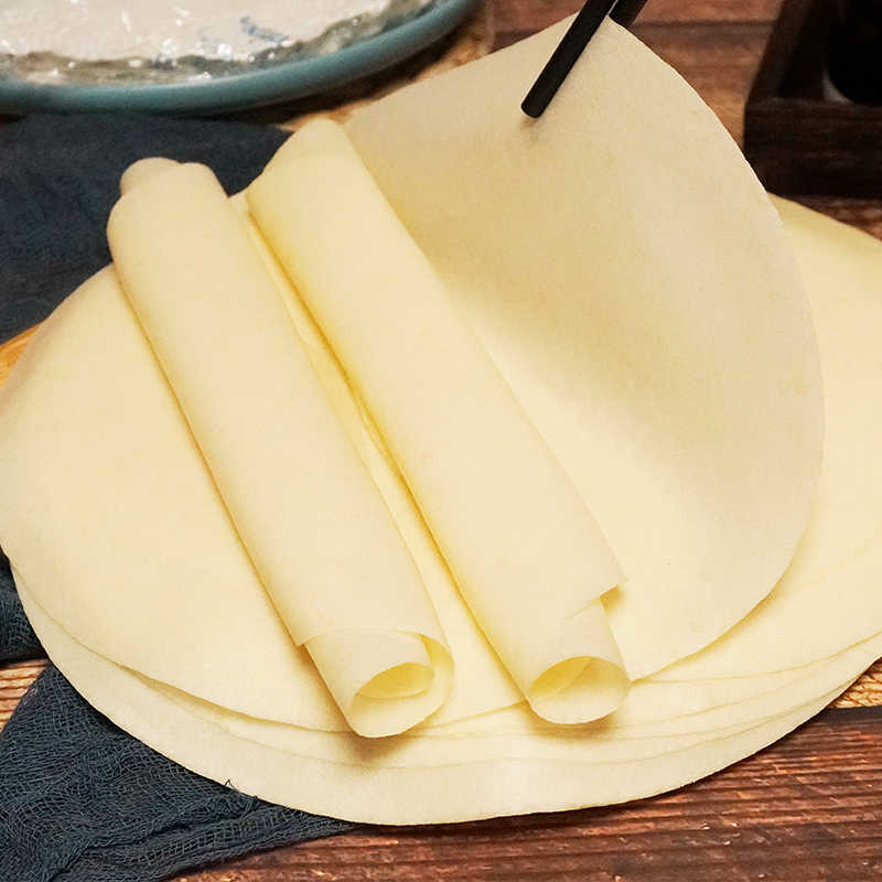祥口福春卷皮速冻米面馅料皮薄饼皮炸春卷特色春卷皮广式点心